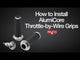 BILTWELL 0630-3188 6608-201-01 Alumicore Grips Grips - Alumicore - TBW - Black