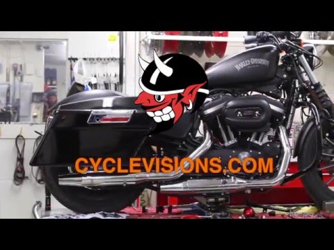Cycle Visions Bagster Saddlebag Support - CV7500 For Harley Sportster 2004-2013