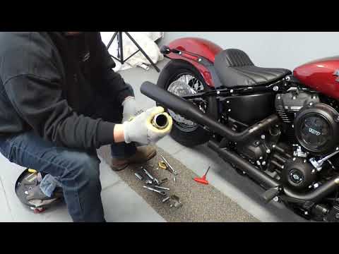 Tab Performance Softail Long Tip Compatible Exhaust Pipes Chrome For Harley Softail 2018-2026