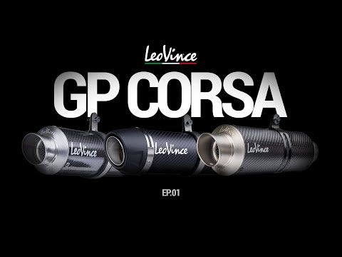 LEOVINCE 1811-4281 3399MU GP Corsa Matte Slip-On Muffler
