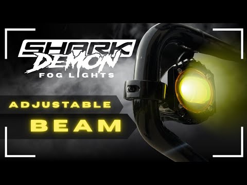CUSTOM DYNAMICS 2001-3098 SD-FOG-6Y Shark Demon® High Performance LED Fog Lights Fog Light - Selective Yellow - Harley-Davidson®
