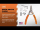 LANG TOOLS 3801-0205 1450 Two-Piece Retaining Ring Pliers Set Pliers - Retaining Ring