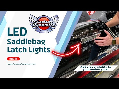 CUSTOM DYNAMICS 2040-2867 CD-SBL-DC-RB Saddlebag Latch Dual Color Accent Lights - Red - Black