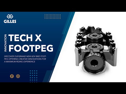 GILLES TOOLING 1620-2567 RGK-119-UF35-SET-B Tech-X Enduro Footpegs Tech-X Enduro Footpeg - Driver - Black