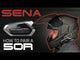SENA 4402-0899 50R-02D 50R Low Profile Mesh Intercom™ Headsets Intercom - 50R - HD Speakers - Dual Pack