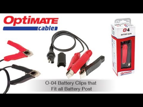 TECMATE 3807-0335 O-14 Battery Clips O-04 Charger Cord - SAE to Fused Battery Clips