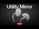 BILTWELL Utility Mirror Rectangular Clamp-On - 7/8"