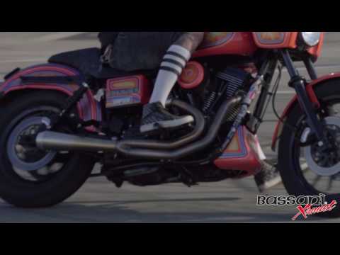Bassani Xhaust Greg Lutzka Limited Edition 2-Into-1 Exhaust System - 1D2SSL For Harley Dyna 1991-2017