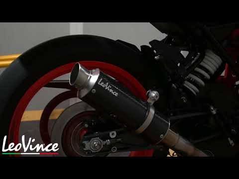 LEOVINCE 1811-4281 3399MU GP Corsa Matte Slip-On Muffler
