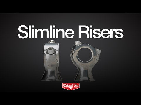 BILTWELL 0602-0568 6401-201-175 1-3/4" Slimline Handlebar Risers Risers - Slimline - 1-3/4" - Black