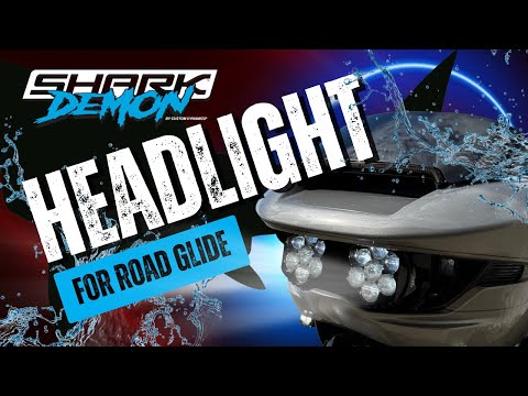 CUSTOM DYNAMICS 2001-3047 SD2-23-RG-WW Shark Demon® 2 Dual Headlight Kit Shark Demon® 2 Headlight Light - w/ Speed Plates