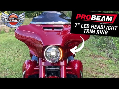 Custom Dynamics Accent Trim Ring - PB-7TR-SEQ-3B For Harley Electra Glide 1999-2005