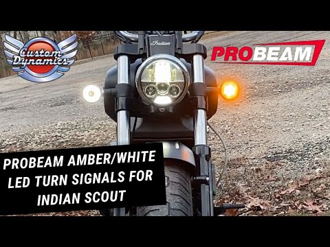 CUSTOM DYNAMICS 2020-1742 PB-IND-FTS-AW-C ProBEAM® Dynamic Ringz™ LED Front Turn Signals ProBEAM® Turn Signals - Chrome