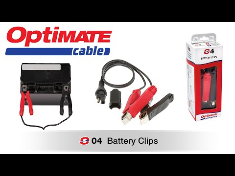TECMATE 3807-0165 O-04 Battery Clips O-04 Charger Cord - SAE to Battery Clips