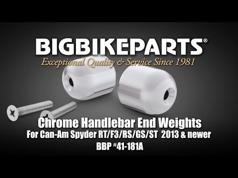 SHOW CHROME 0634-0489 41-181A Bar End Weights can-am