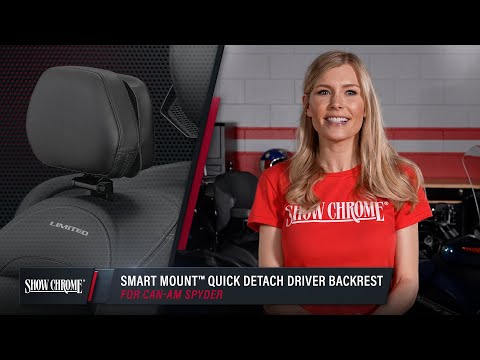 Show Chrome Smart Mount™ Backrest - 41-168A Can-Am Spyder 2010-2019