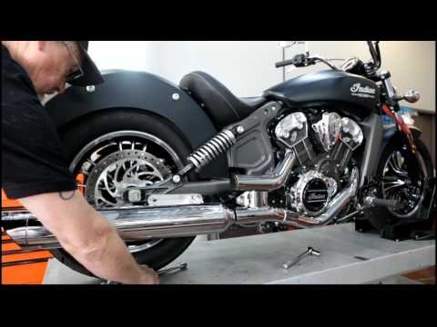 Tab Performance Indian Scout Chrome 4" Short Slip-On Up to 2024 For Indian Scout 2015-2024