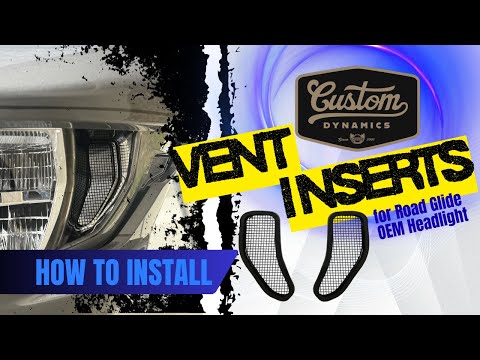 CUSTOM DYNAMICS 2330-0332 CD-RG23-VENT-B Mesh Vent Inserts black