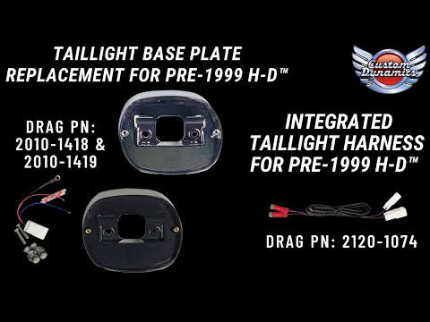 CUSTOM DYNAMICS 2010-1419 TL-BASE99-C Taillight Baseplate for Harley-Davidson - Chrome