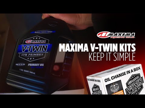 MAXIMA RACING OIL 3601-0714 90-129018PB Milwaukee-Eight Synthetic 20W-50 Oil Change Kit M8 Synthetic 20W-50 Oil Change Kit - Black Filter