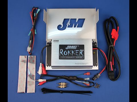 J & M 4405-0849 JMRA-2000HC06 JMC ROKKER® 200 W 2-Channel Amplifier Kit 200 W Amplifier Kit - '98-'13 FLHX/FLHT