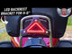 CUSTOM DYNAMICS 2040-2608 CD-BR-HD-C Dual Intensity Run & Brake Backrest LED Light - Run/Brake - Chrome