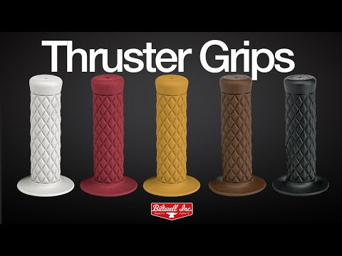 BILTWELL 0630-2335 6702-0201 Thruster Bar Grips White 1" Thruster Grips