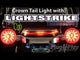 Ciro Crown Taillight With Lightstrike™ Technology Smoke Lens Chrome - 40153 For Harley Touring 2006-2026