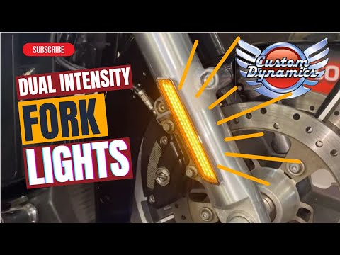 CUSTOM DYNAMICS 2040-2653 CD-FORK-HD-SB LED Front Fork Lightz™ - Smoke - Black