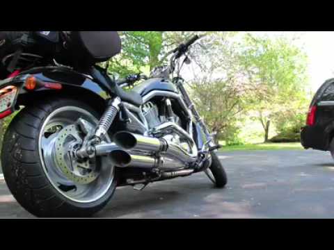 Tab Performance V-ROD Slash Cut Exhaust Pipes (baffled) Chrome For Harley -Rod / Screamin Eagle Rod 2007-2010