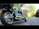 Tab Performance V-ROD Slash Cut Exhaust Pipes (baffled) Chrome For Harley -Rod / Screamin Eagle Rod 2007-2010