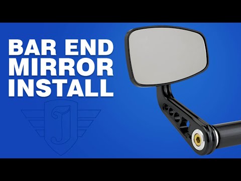 JOKER MACHINE 0640-0608 09-313-DB Bar End Mirror Bar-End Mirror - Black