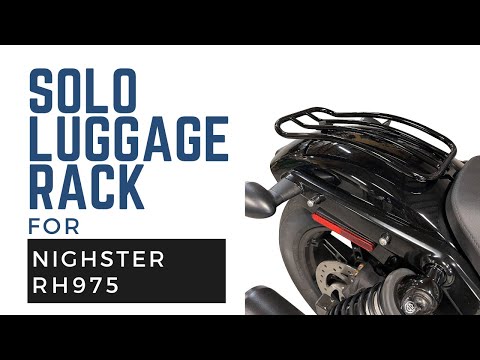 MOTHERWELL 1510-1140 MWL-227-GB. 7" Solo Luggage Rack Solo Luggage Rack - Gloss Black