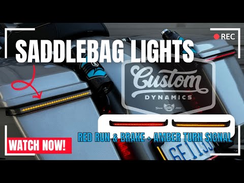 CUSTOM DYNAMICS 2040-3240 CD-LP-23-S Low-Profile LED Saddlebag Lights - Smoke