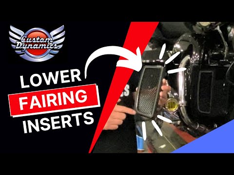 Custom Dynamics Lower Fairing Amber White Light Inserts - CD-LF-AW-B For Harley Touring 2014-2025