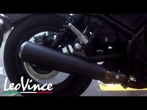 Leovince GP Racer Muffler - 15006BU Honda Rebel 2017-2025
