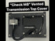 Trask CheckM8™ Vented Transmission Top Cover Vented Black - TM-2041BK For Harley Motorcycles 2017-2026