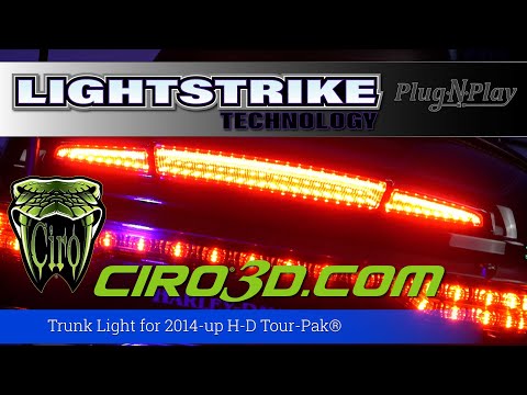 CIRO 2010-1457 40114 Streak Trunk Light with Lightstrike™ Technology - Trunk Light/Taillight - Chrome - Red