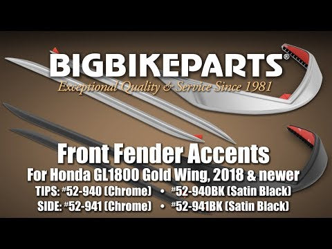 Show Chrome Tip Accent - 52-940BK Honda Gold 2018-2024