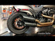 Tab Performance Fat Bob Softail Tip Compatible Exhaust Pipes Black For Harley Softail 2018-2022