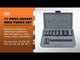 LANG TOOLS 3850-0318 950 Gasket Punch Hole Set Gasket Punch Hole - Set - 11-Piece