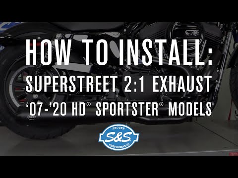 S&s Cycle Superstreet 2-Into-1 Exhaust System - 550-0951 For Harley Sportster 2007-2013