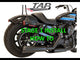 Tab Performance Sportster XL Tip Compatible Exhaust Pipes Black For Harley Sportster 2014-2022