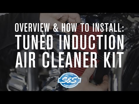 S&S CYCLE 1010-2880 170-0566A Tuned Induction Air Cleaner Kit - Chrome