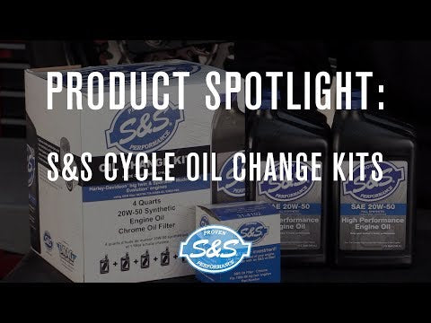 S&S CYCLE 3601-0900 153965-BLACK Oil Change Kit - Black Filter - '84-'99 Big Twin/'86-'17 Sportster - 4 US quarts