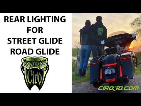 Ciro Bag Blades® Accent Light - 40039 For Harley Street Glide 2010-2013