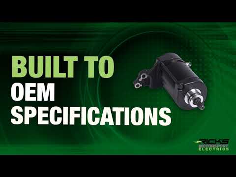 RICK'S MOTORSPORT ELECTRIC 2110-0481 61-418H Starter for Yamaha Starter Motor - Yamaha