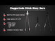 CYCLE VISIONS 1501-0032 CV-8010 Daggertude Styled Sissy Bar Sticks Sissy Bar Stick - Chrome - 18" Daggertude - Wide