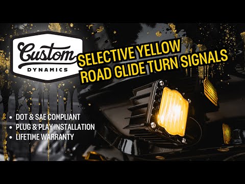 Custom Dynamics Turn Signal - SD-RG-FT-YB For Harley Road Glide 2015-2025