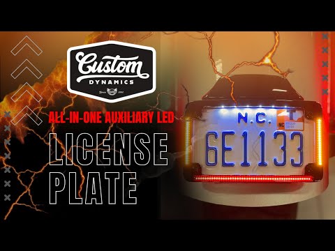 CUSTOM DYNAMICS 2030-2462 TF05-23-C License Plate Frame - LED - Chrome